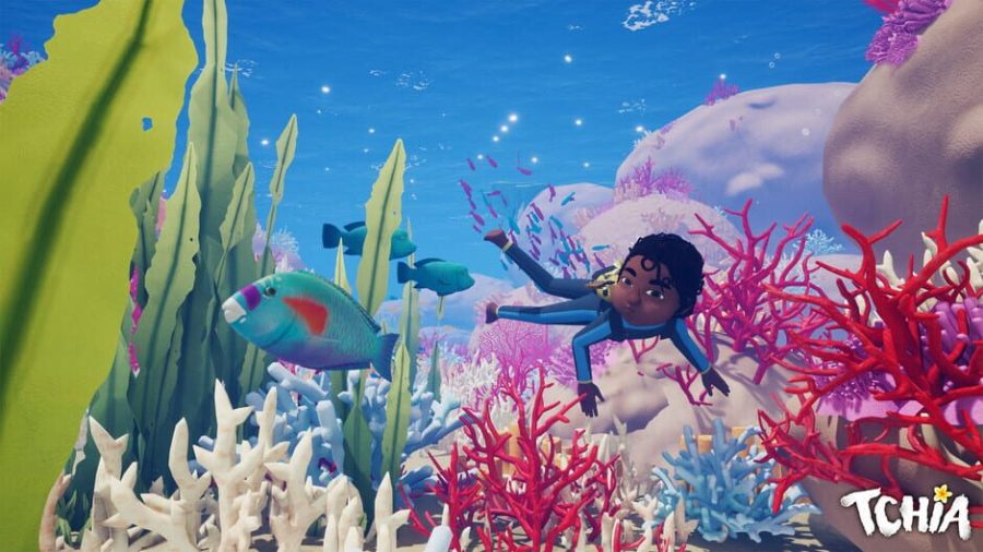 tchia swimming underwater