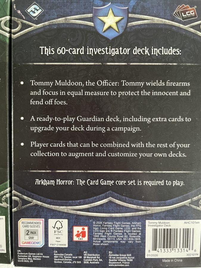 one piece trading card sleeves Arkham Horror The Card Game Investigator Deck Marie Lambeau main image 0